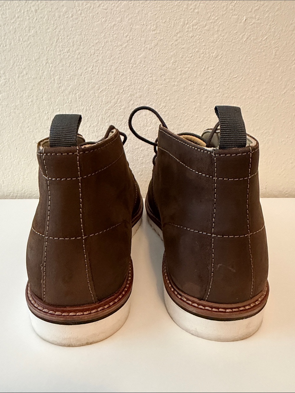 Franco Fortini Brown Leather Chukka Boots Men’s Size 10.5 - Picture 6 of 8
